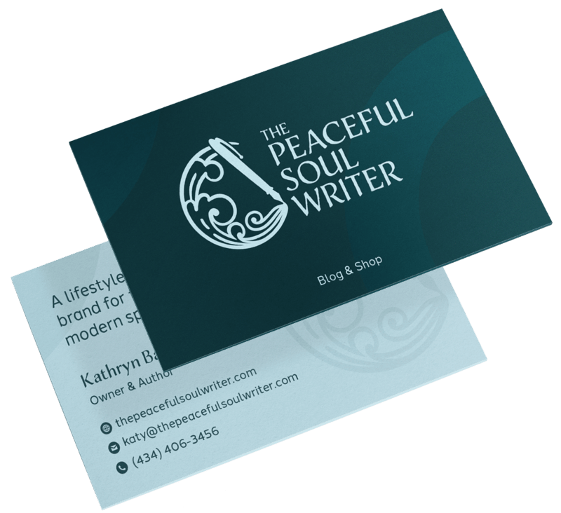 A mockup of a business card using custom branding services